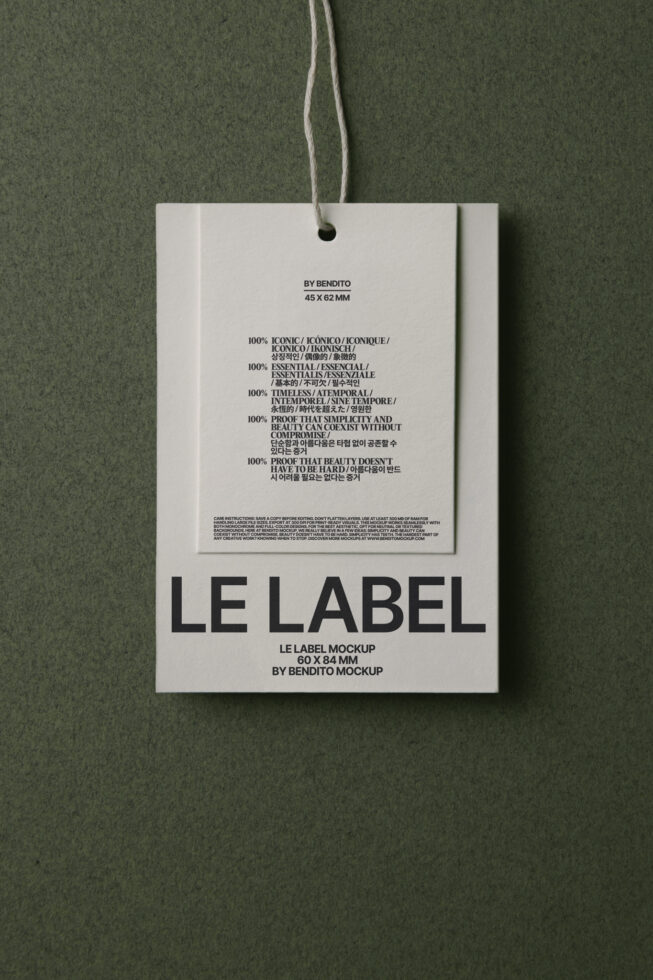 Le Label LB25W32 Mockup