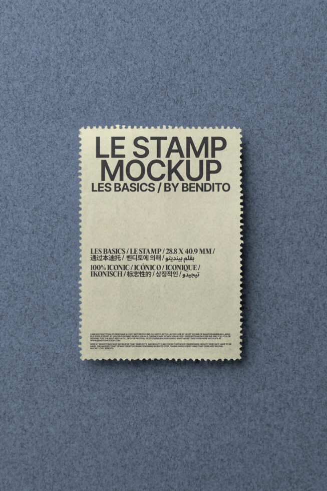 Le Stamp LB25W36 Mockup preview 4