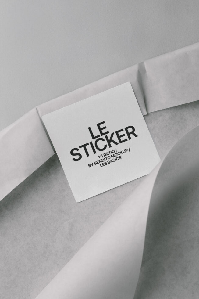 Le Sticker LB25W36 Mockup