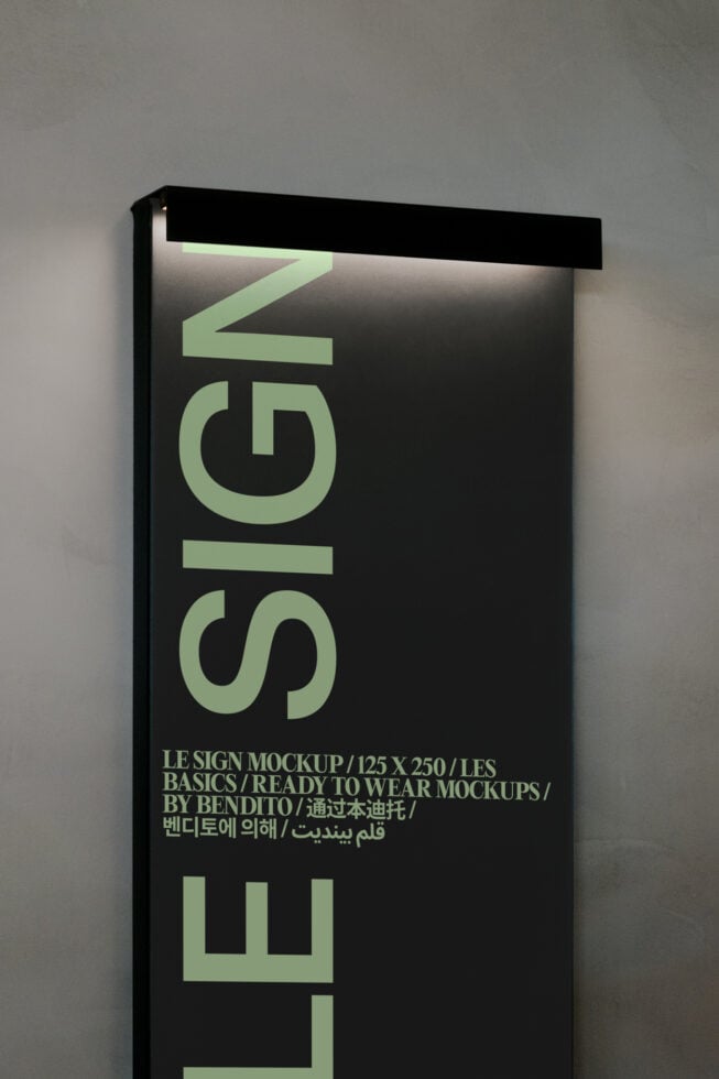 Le Sign LB26W15 Mockup preview 4