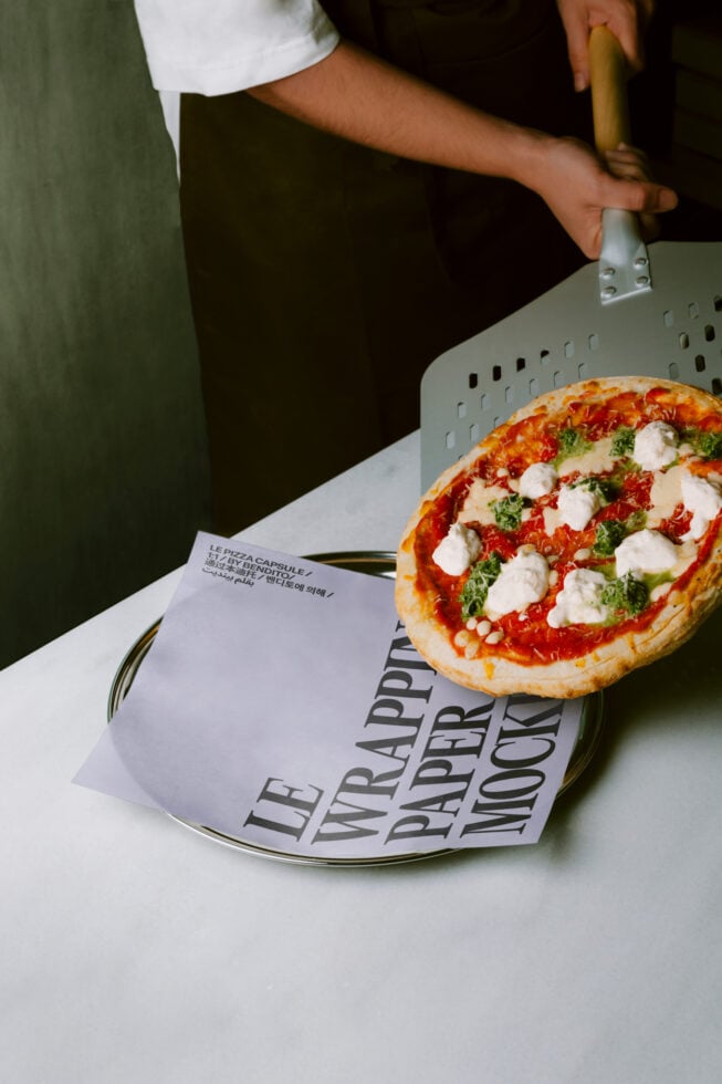 Le Pizza Wrapping Paper LB26W28 Mockup preview 4