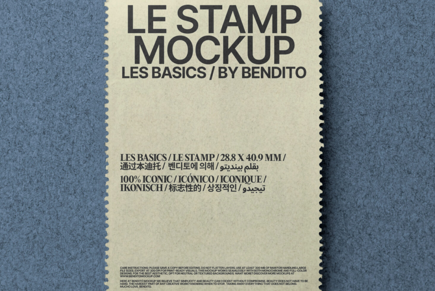 Le Stamp LB25W36 Mockup preview 2