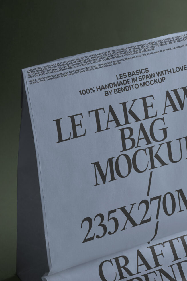 Le Take Away Bag LB25W31 Mockup preview 4