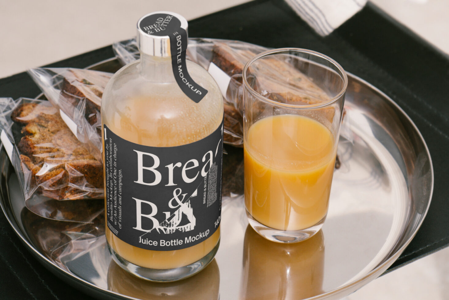 Juice Bottle BandB Mockup preview 2