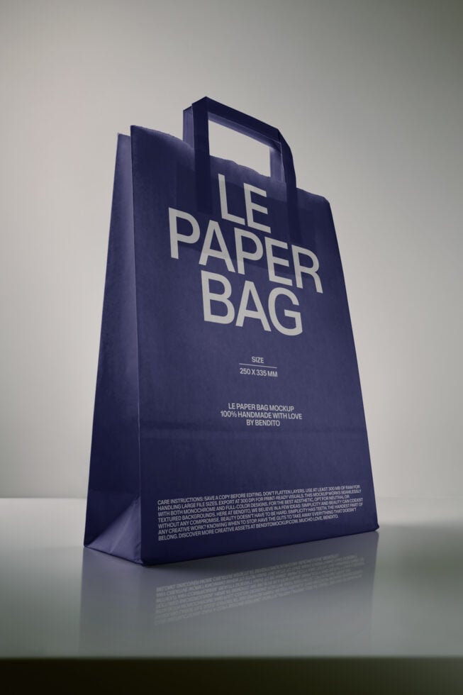 Le Paper Bag LB26W30 Mockup preview 4