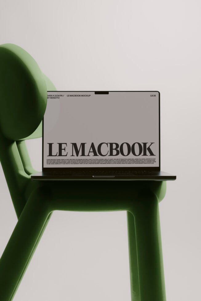 Le MacBook LB26W0301 Mockup preview 4