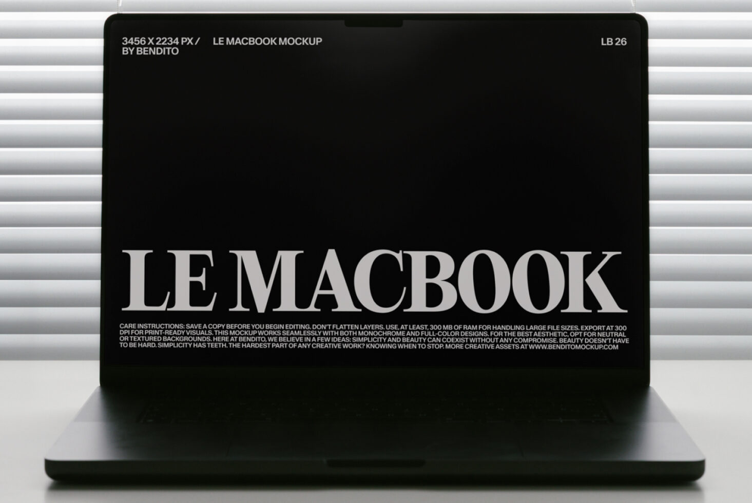 Le MacBook LB26W11 Mockup preview 2