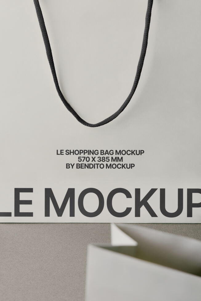 Le Shopping Bag LB25W34 Mockup