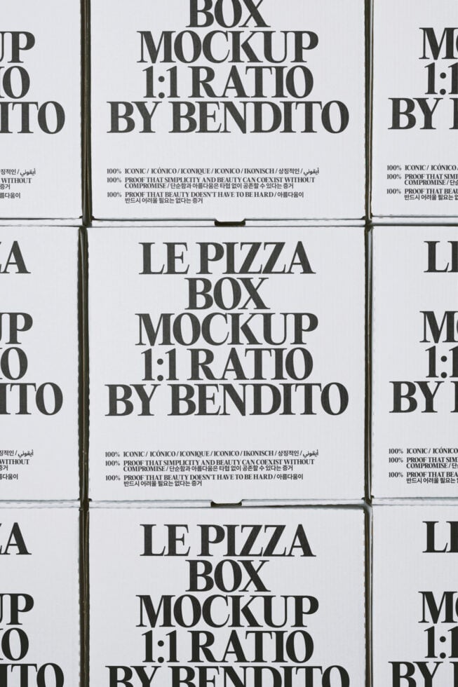 Le Pizza Box LB26W2804 Mockup