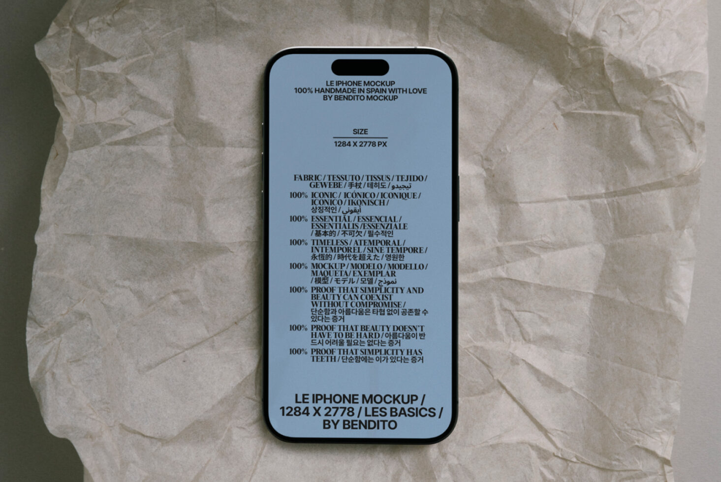 Le iPhone LB25W2802 Mockup preview 2