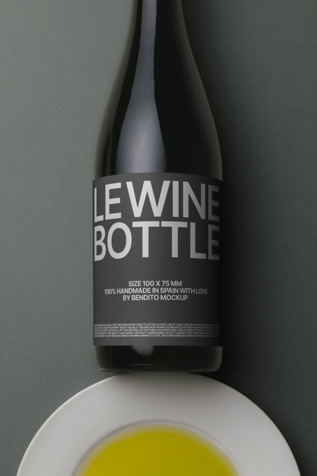 Le Wine Bottle LB25W30 Mockup preview 4