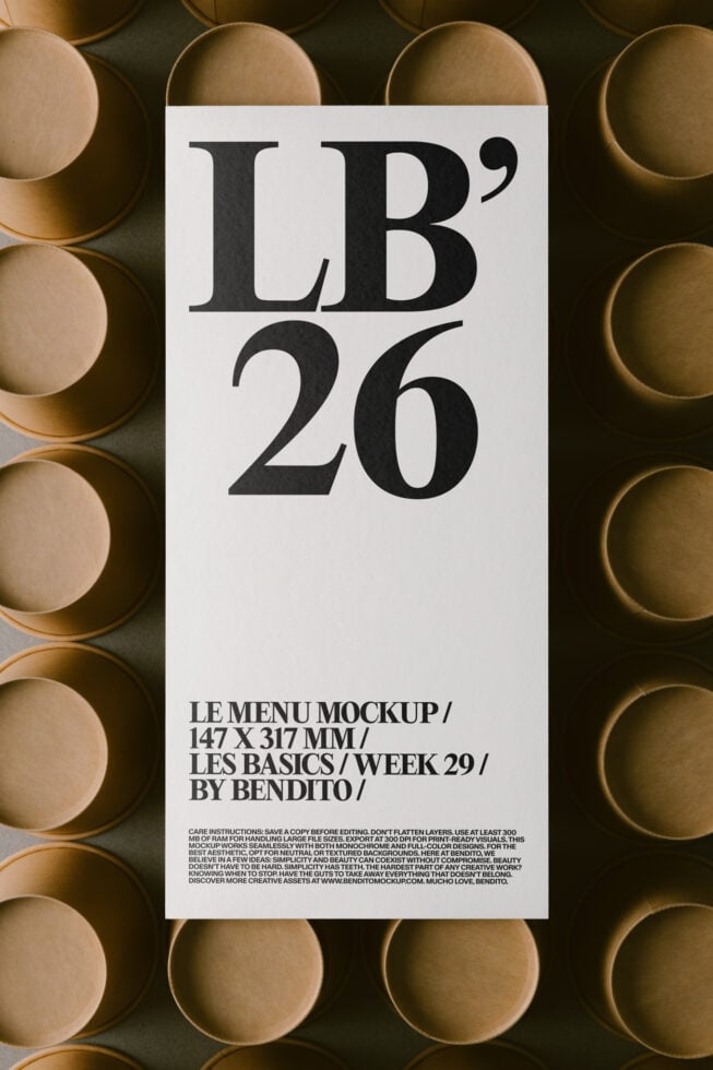 Le Menu LB26W29 Mockup