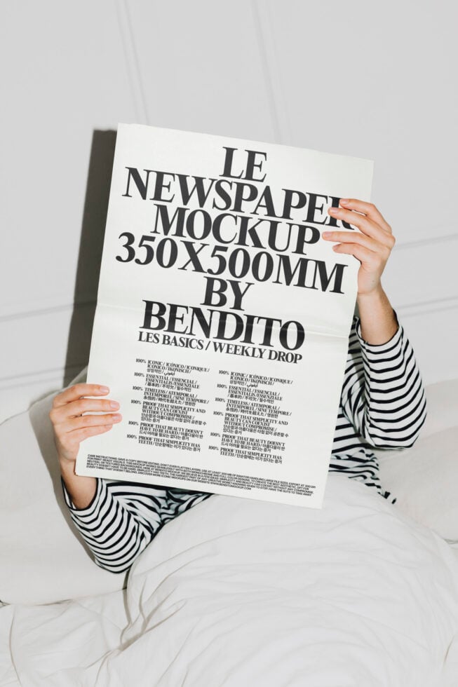 Le Newspaper LB25W12 Mockup