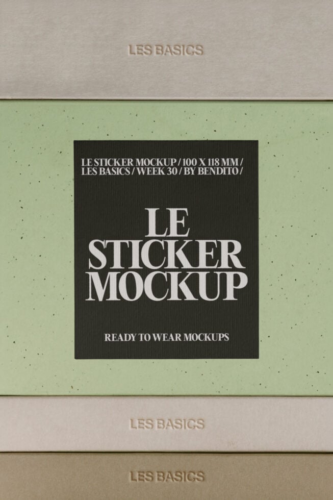 Le Sticker LB26W30 Mockup preview 4