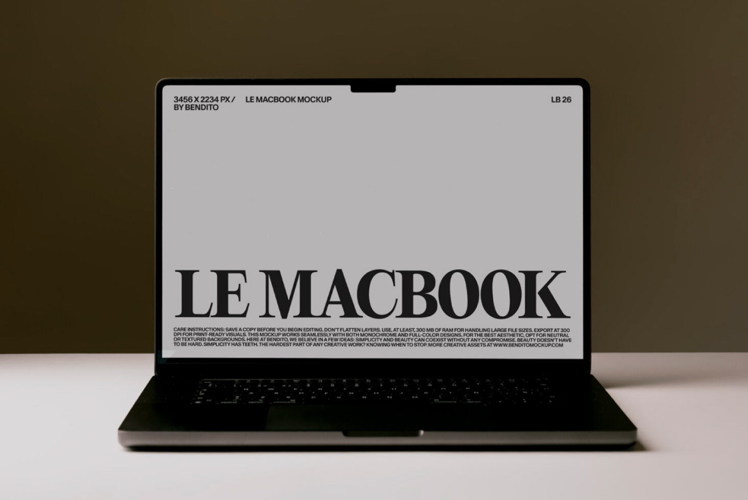 Le MacBook LB26W01 Mockup preview 2