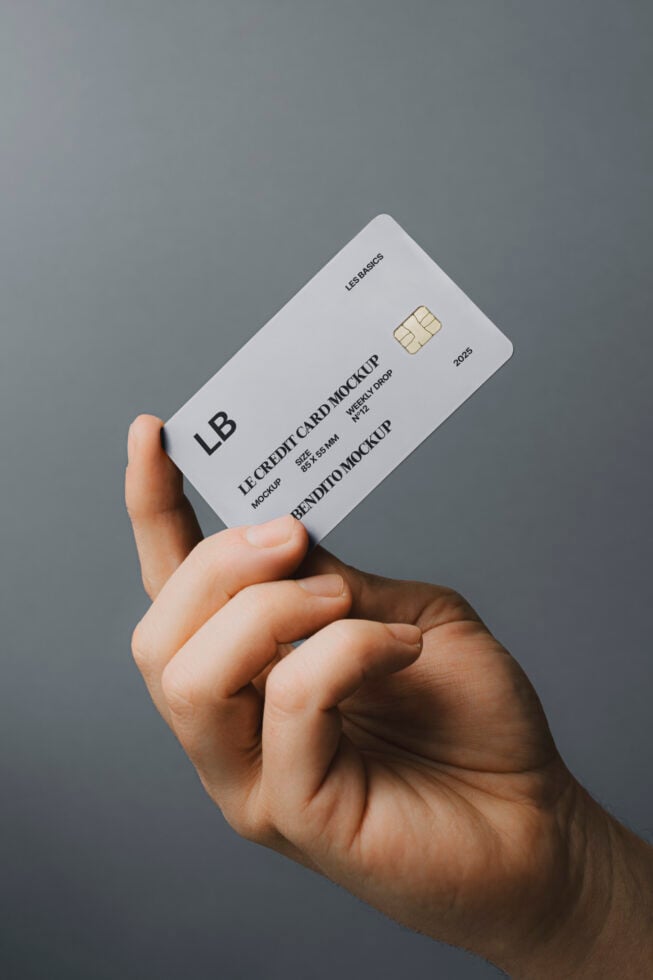 Le Credit Card LB25W12 Mockup