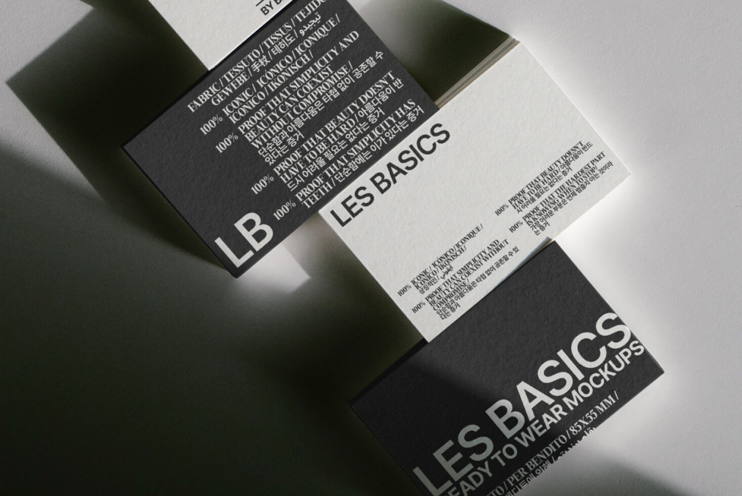 Le Business Card LB25W02 Mockup preview 2