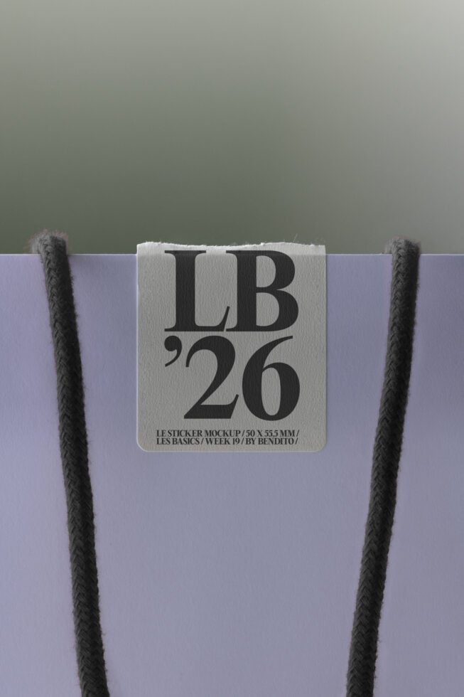 Le Sticker LB26W19 Mockup preview 4