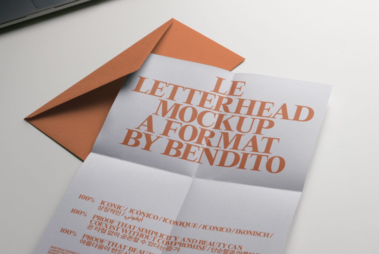 Le Letterhead LB26W11 Mockup preview 2