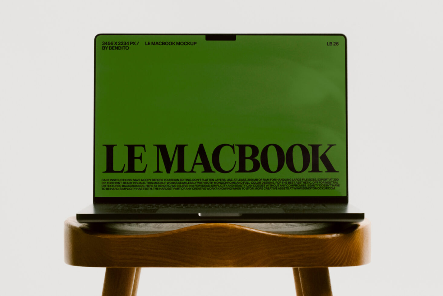 Le MacBook LB26W0402 Mockup preview 2