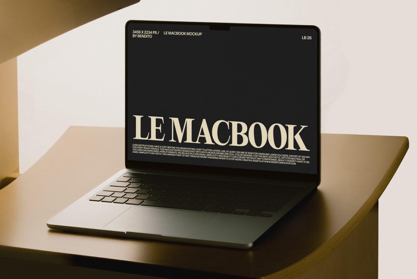 Le MacBook LB26W3803 Mockup preview 2