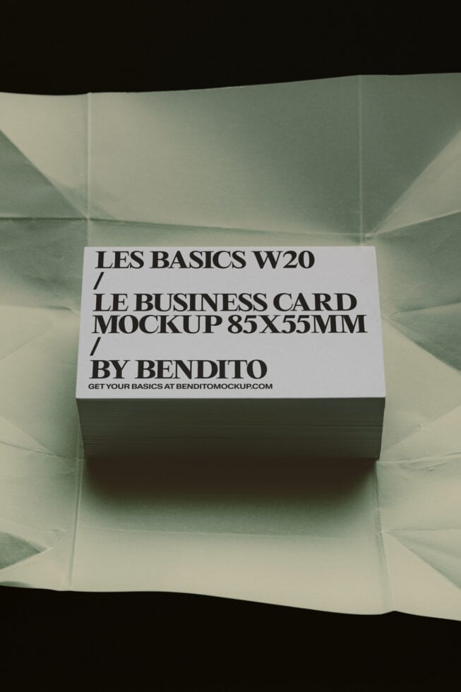 Le Business Card LB26W2001 Mockup