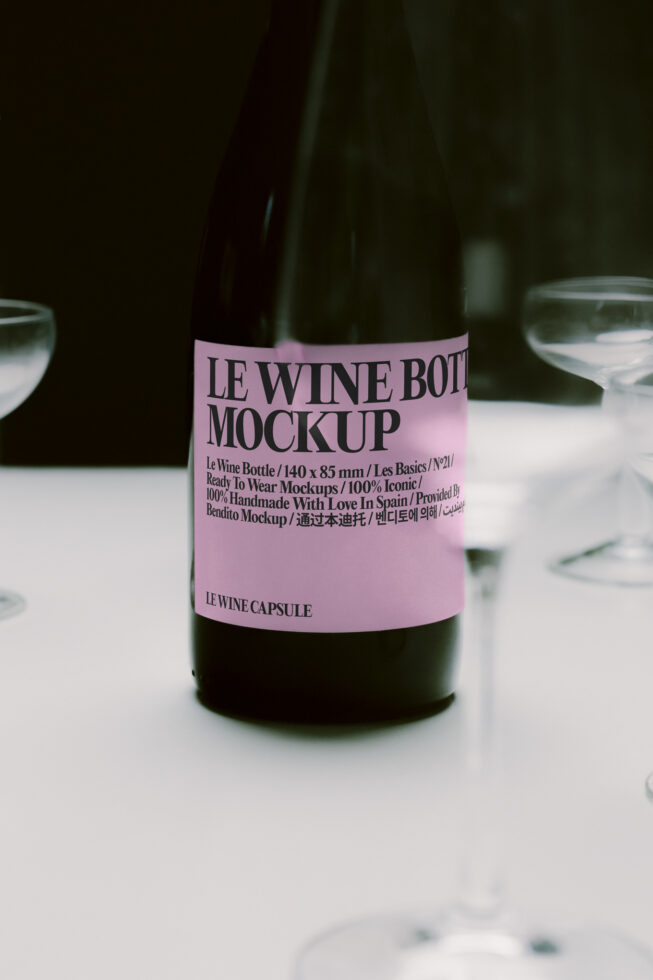 Le Wine Bottle LB26W2107 Mockup preview 4
