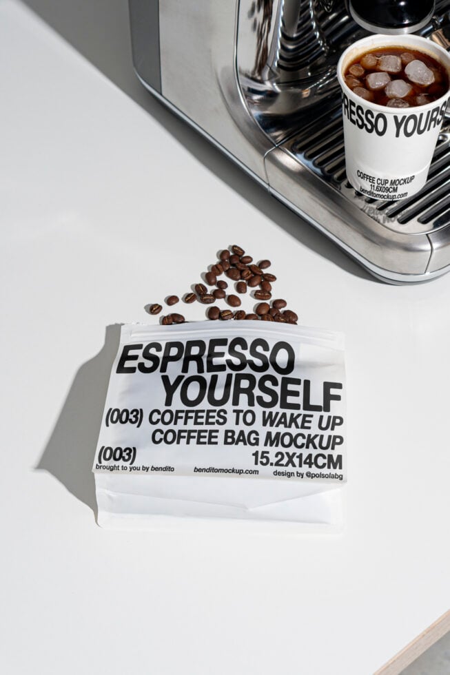 Coffee Bag EY01 Mockup