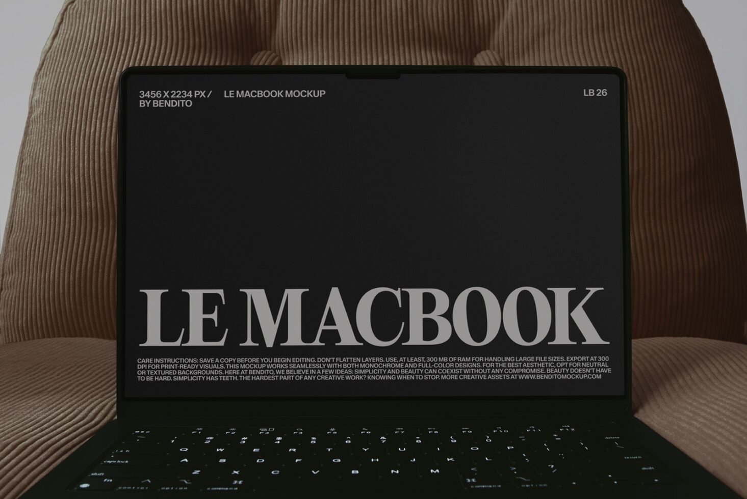 Le MacBook LB26W35 Mockup preview 2