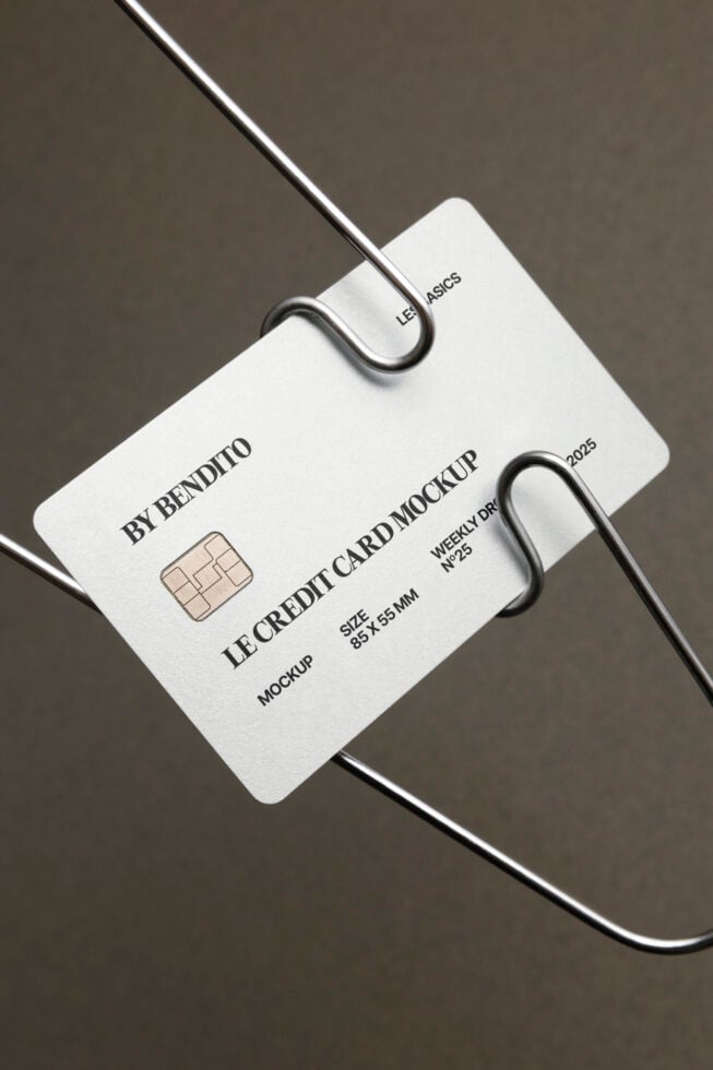 Le Credit Card LB25W25 Mockup