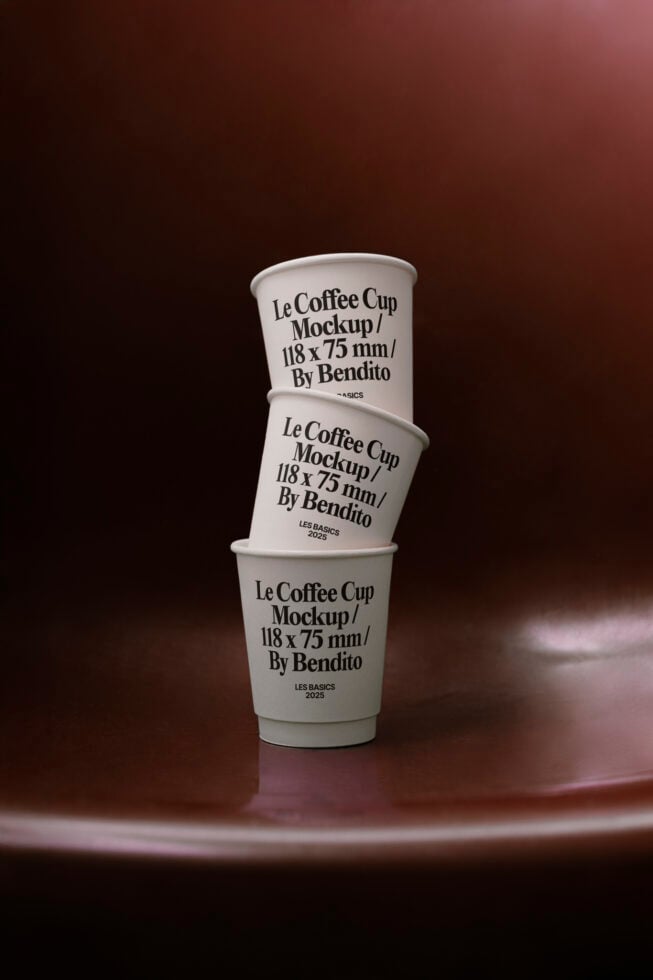 Le Coffee Cup LB25W19 Mockup