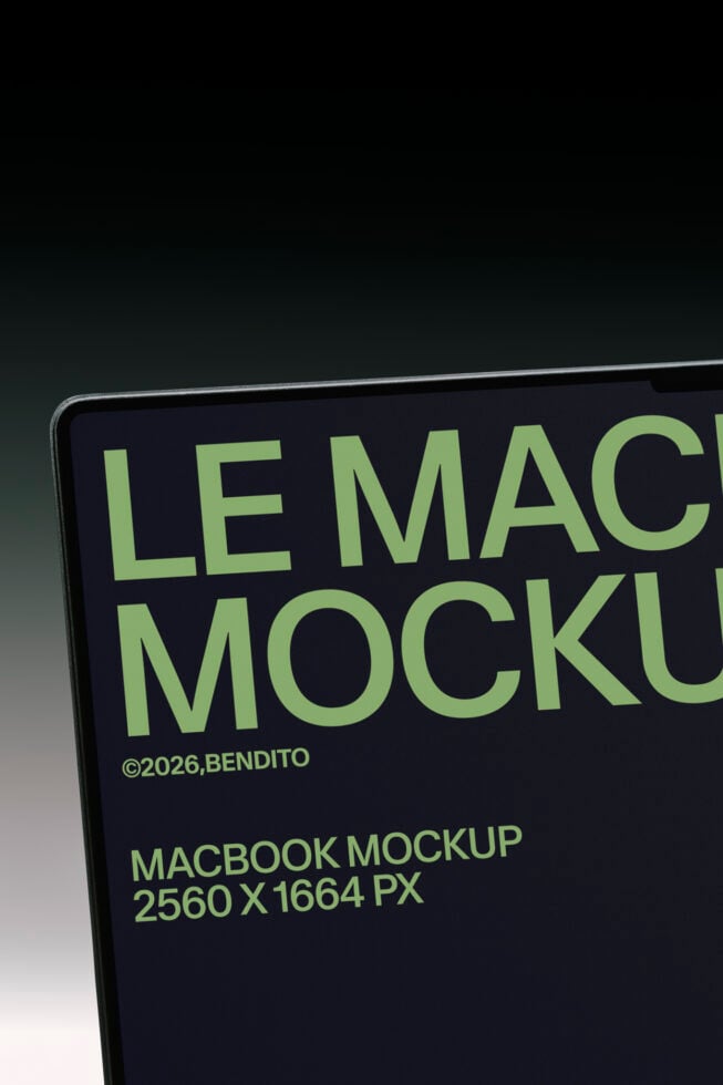 Le MacBook LB26W36 Mockup preview 4