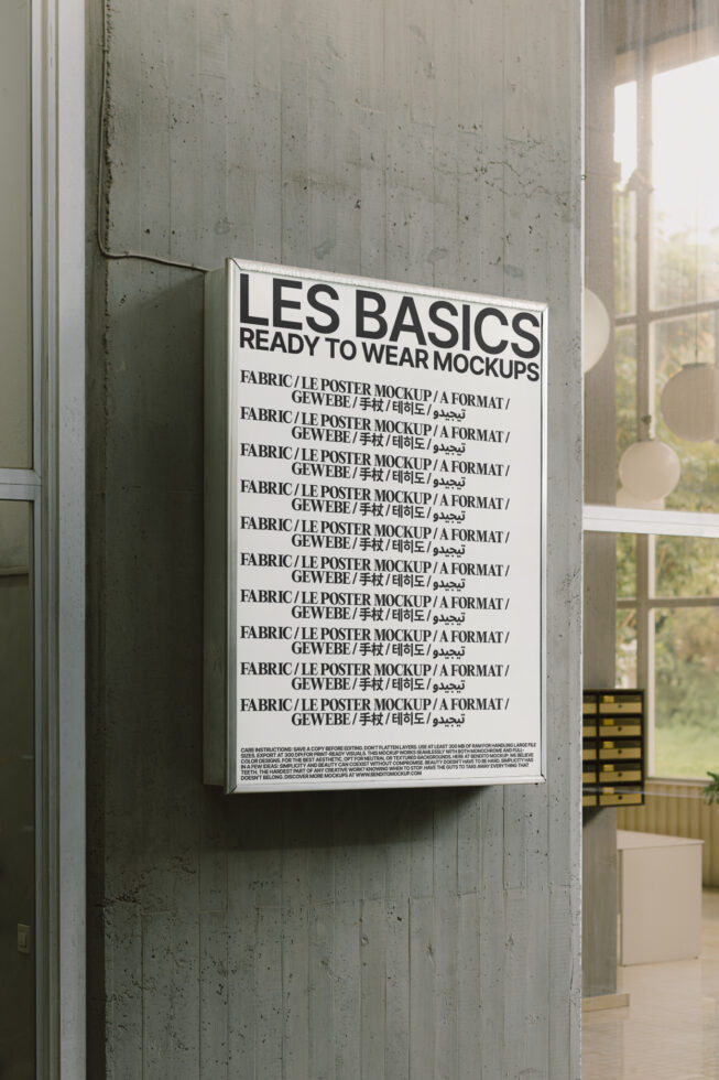 Le Poster LB25W15 Mockup