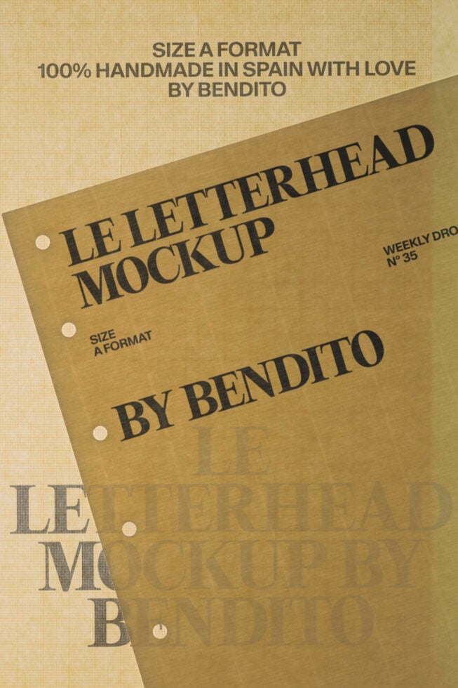 Le Letterhead LB26W35 Mockup