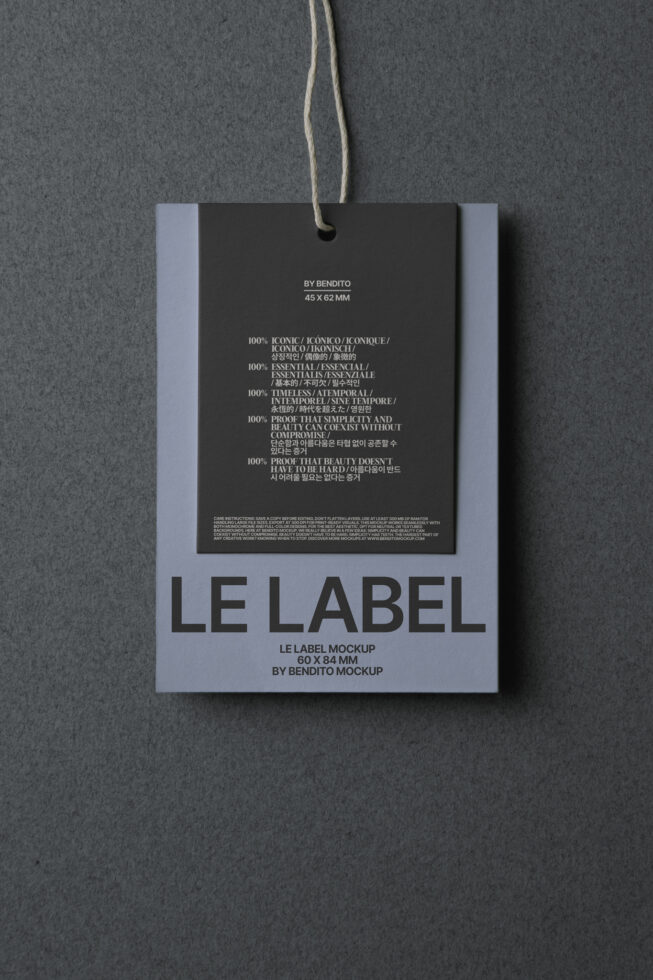 Le Label LB25W32 Mockup preview 4