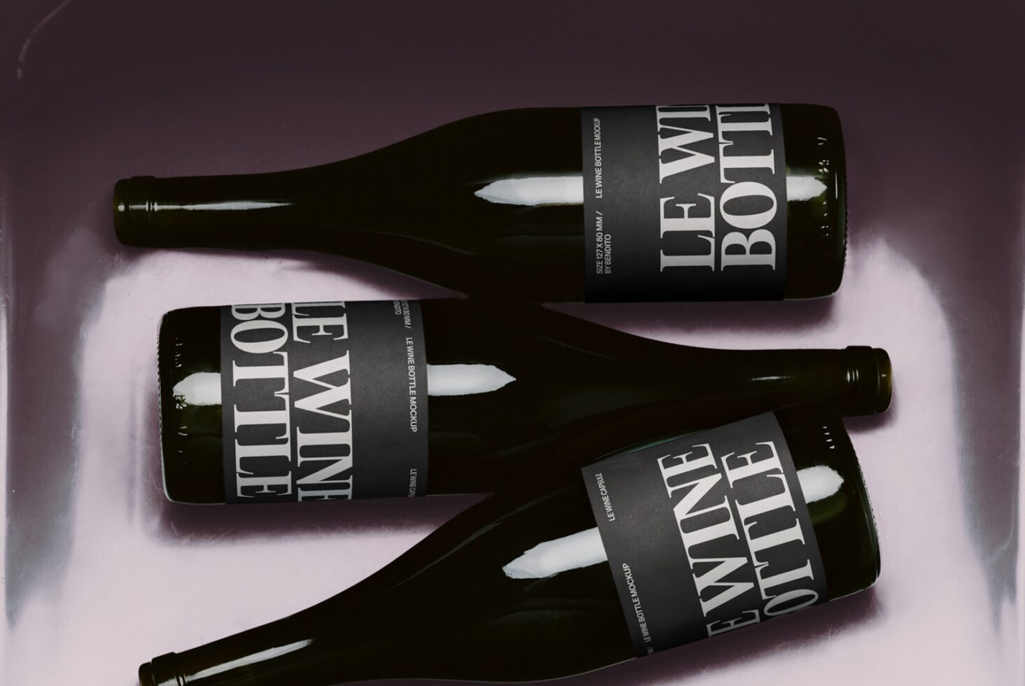 Le Wine Bottle LB26W2105 Mockup preview 2