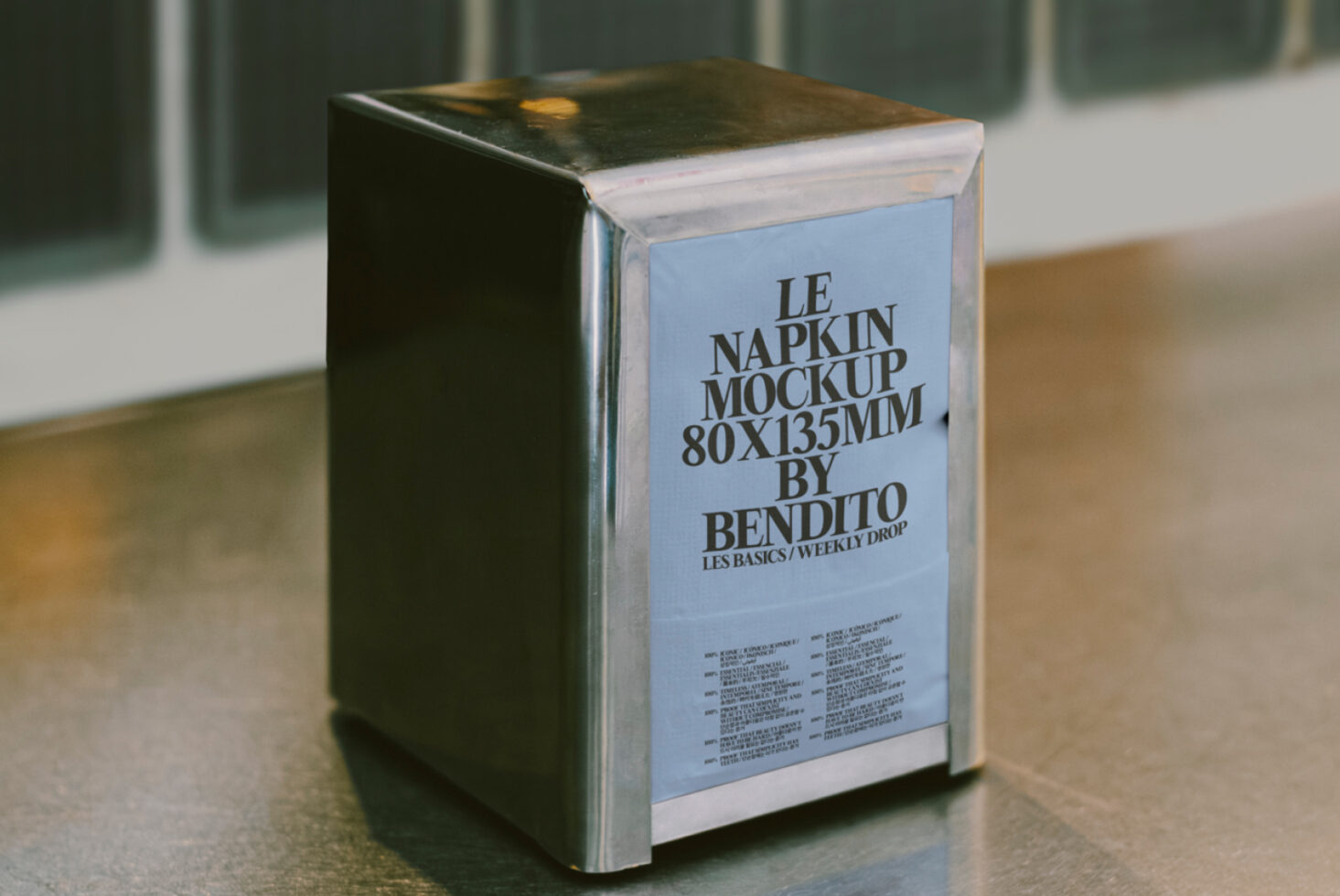 Le Napkin LB25W17 Mockup preview 2