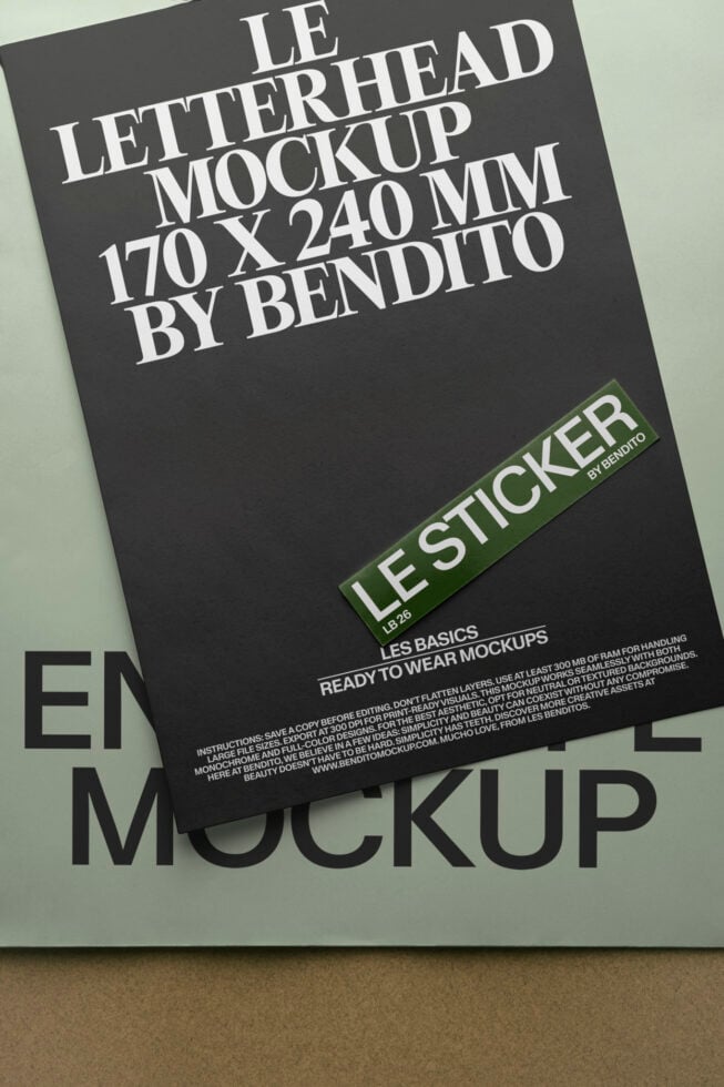 Le Stationery LB26W3502 Mockup preview 4