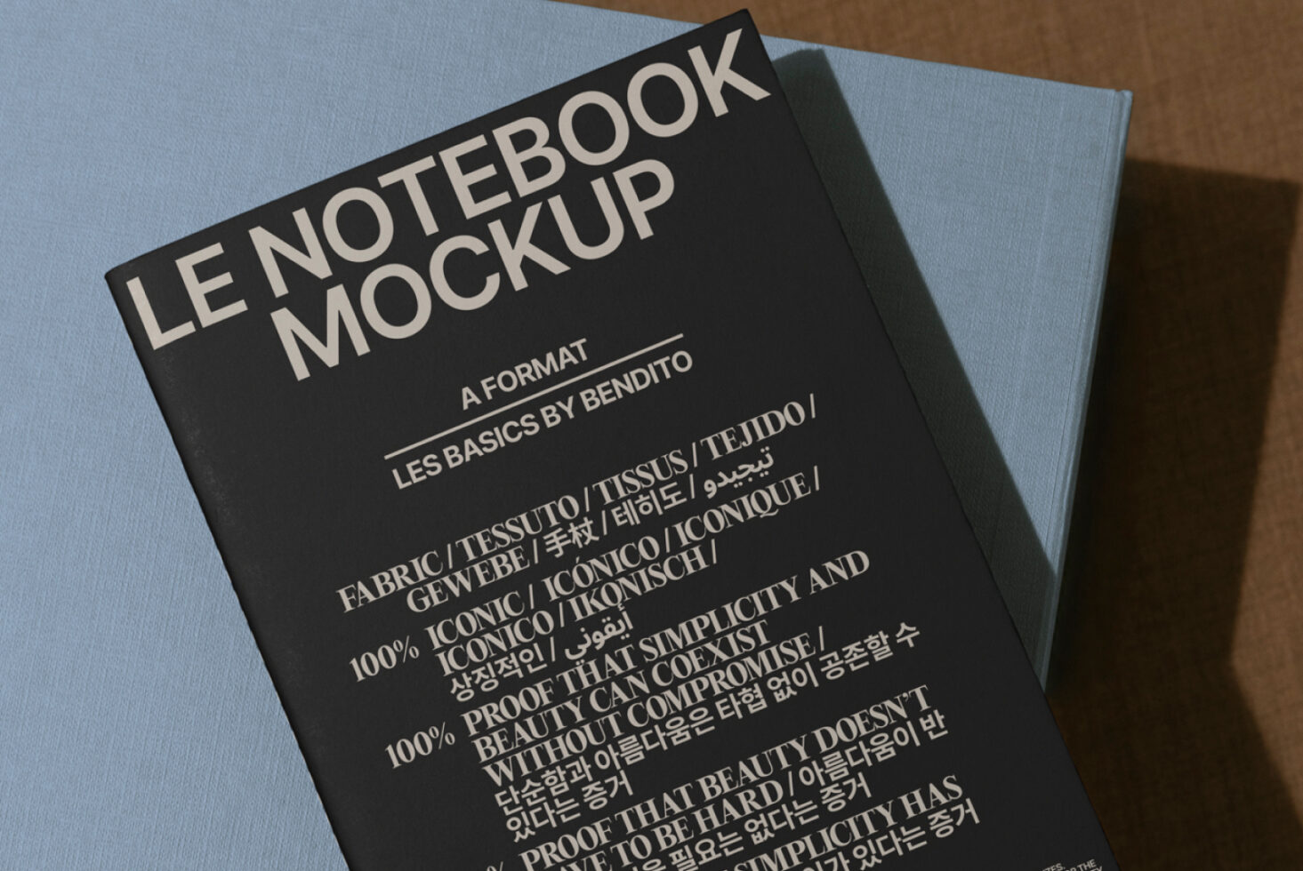 Le Notebook LB25W23 Mockup preview 2