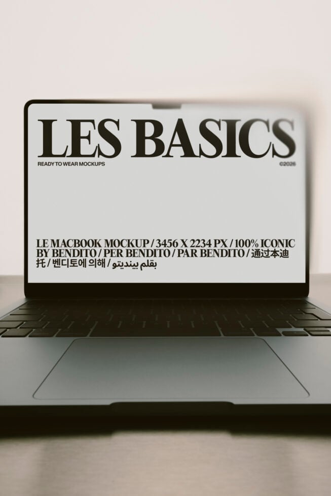 Le MacBook LB26W3801 Mockup