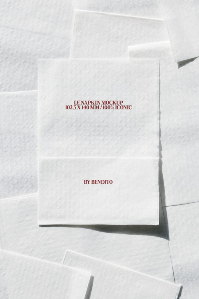 Le Napkin LB26W09 Mockup