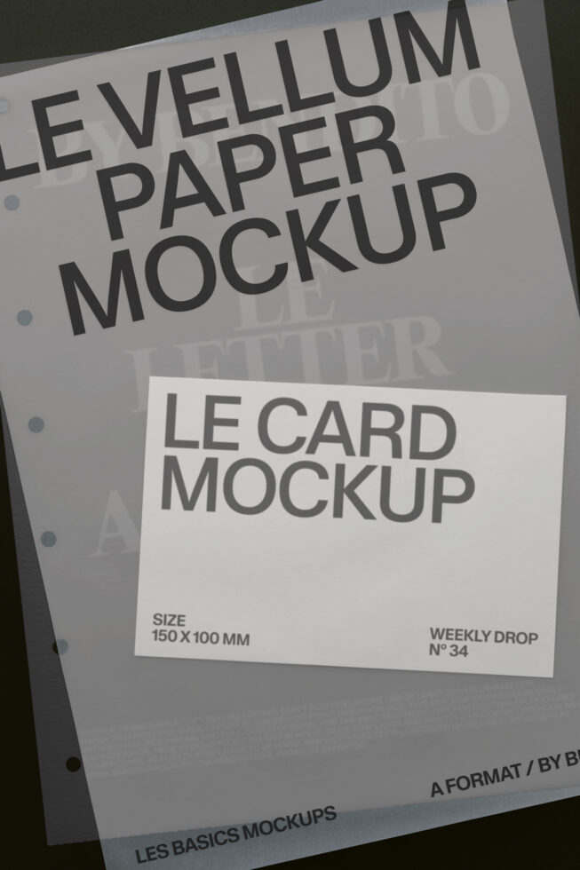 Le Stationery LB26W34 Mockup preview 4