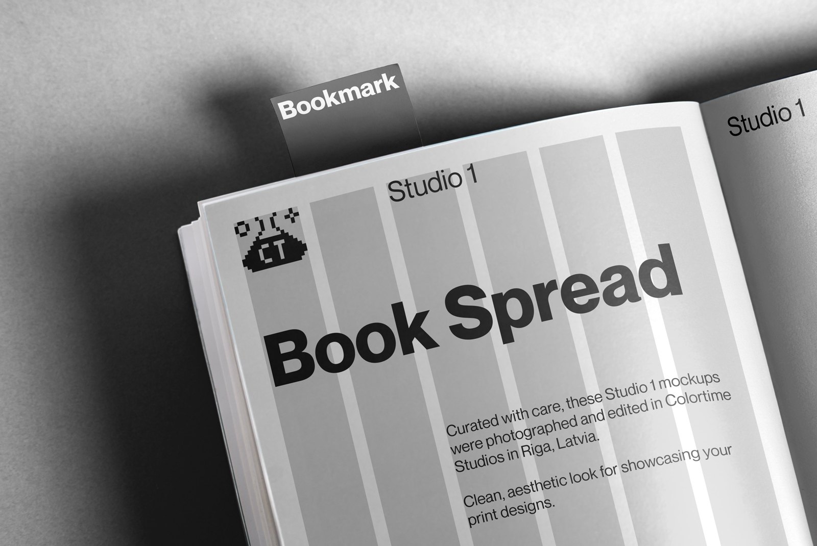Book+Bookmark Mockup