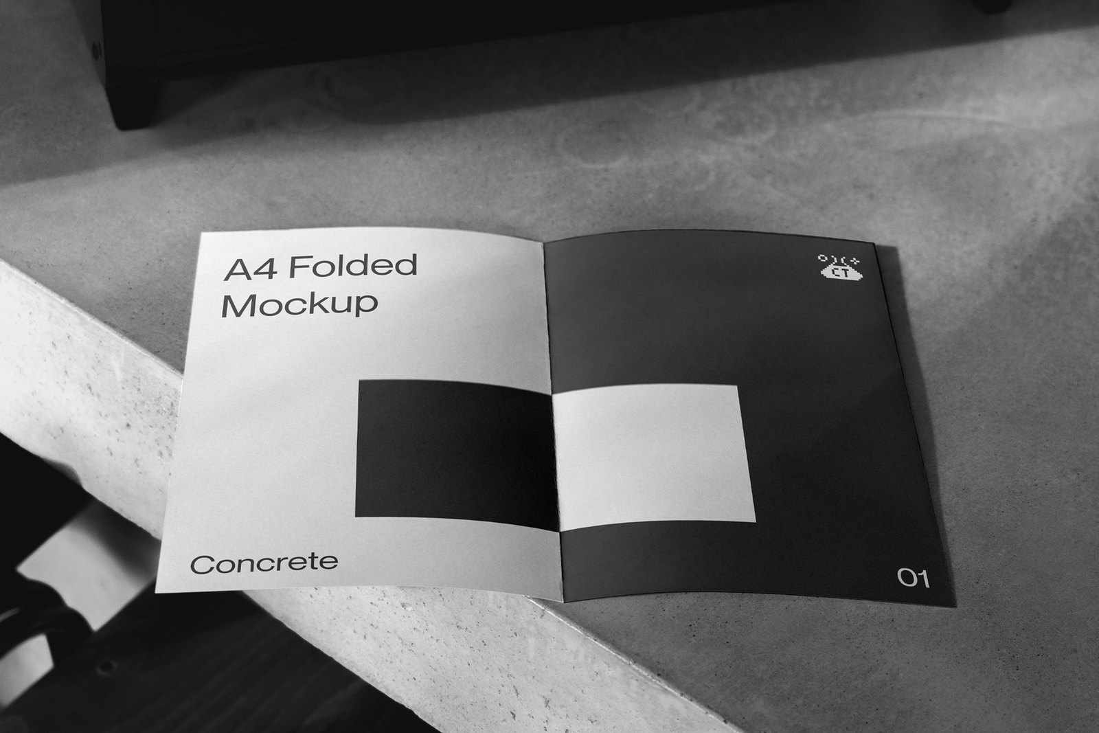 A4 Folded Mockup