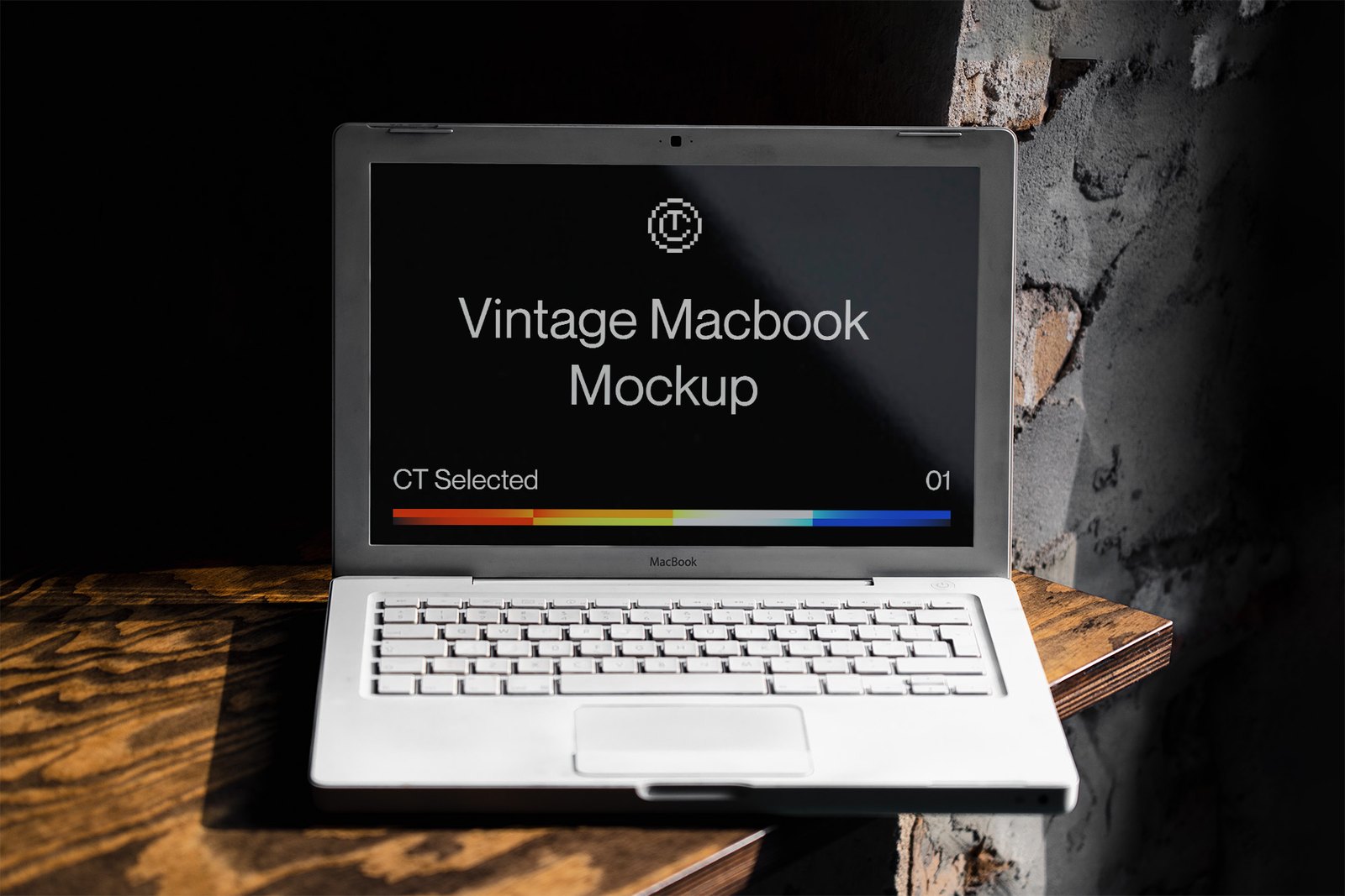 Vintage MacBook Mockup