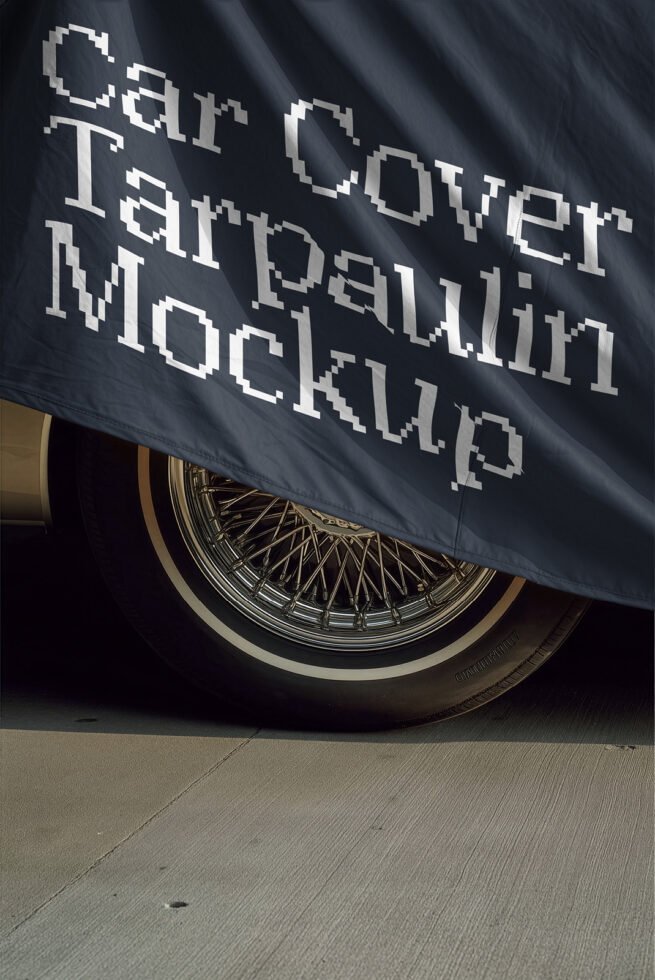 Car Cover Tarpaulin D32 Mockup preview 8