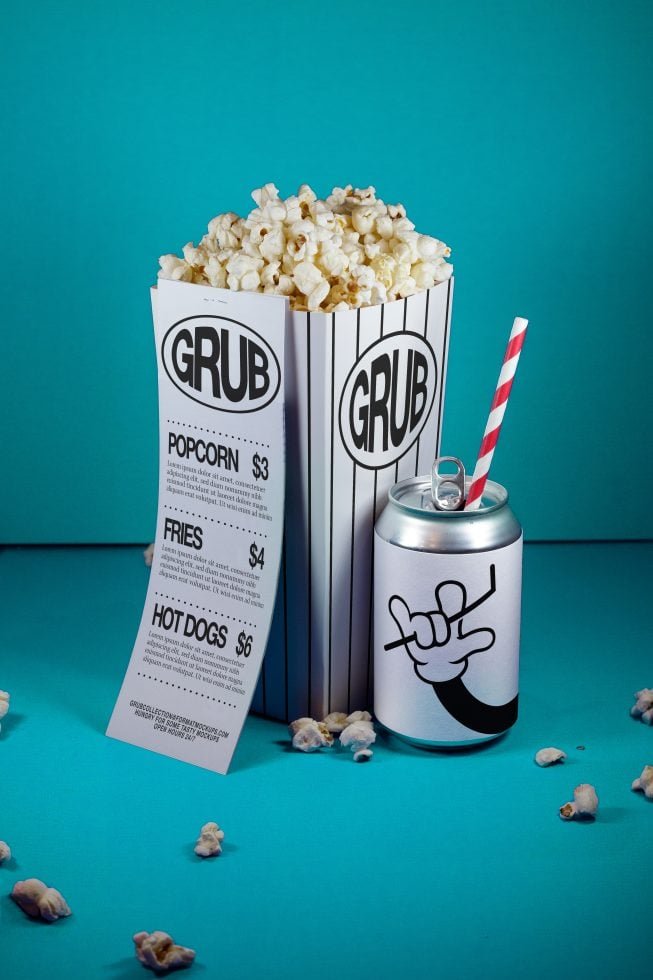 GRUB PACKAGING MOCKUP SET 01