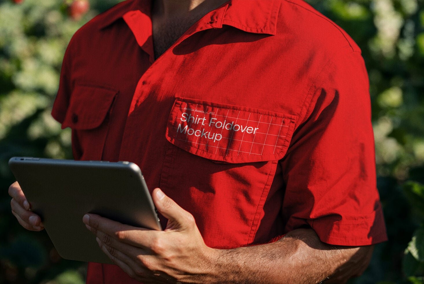 Shirt Foldover Pocket Mockup M17