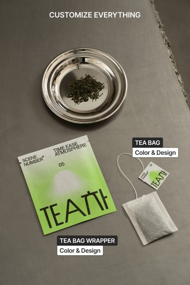 S#5 TEA Tea Bag 04 Mockup
