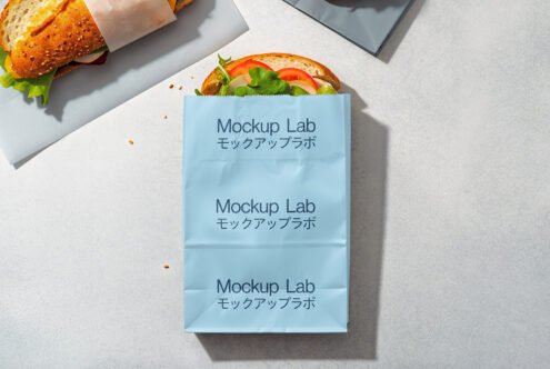 Takeaway bag 01ML Mockup